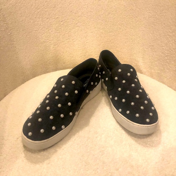 Women’s Michael Kors grey felt and Pearl slip on size 41 - Picture 1 of 5